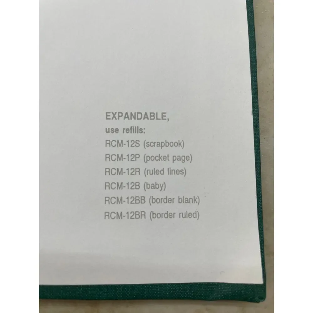 Album Scrapbook Creative Memories 12x12 Green Gold Expandable Post Bound